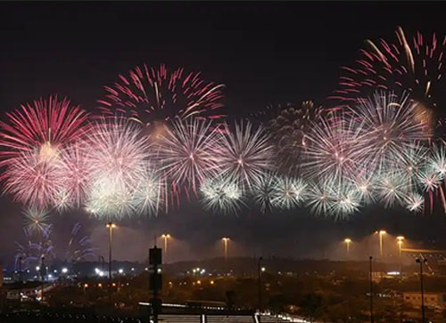 香河县焰火晚会